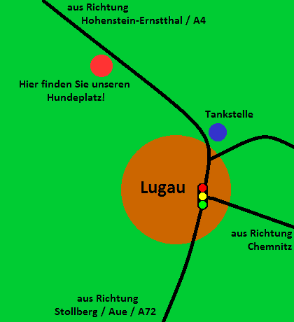 Karte Lugau